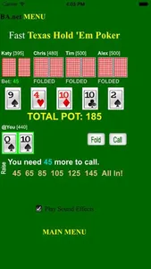 Fast Texas Hold ´Em Poker BA.n screenshot 1