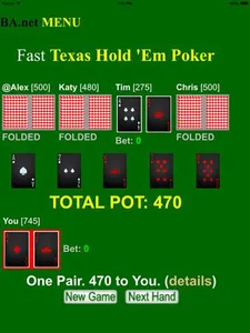 Fast Texas Hold ´Em Poker BA.n screenshot 3