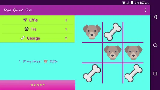 Dog Bone Toe 🐶 - Tic Tac Toe  screenshot 2