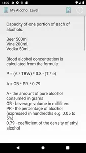 Blood Alcohol Calculator screenshot 0