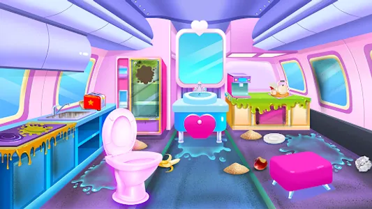 Baby Boy Modern Train Clean Up screenshot 0