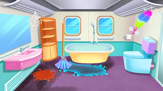 Baby Boy Modern Train Clean Up screenshot 10