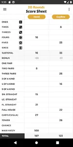 20 Rounds Score Sheet screenshot 0