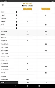 20 Rounds Score Sheet screenshot 3