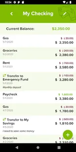 myLIFE Transaction Register screenshot 2