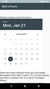 Banco de Horas - Controle de C screenshot 2
