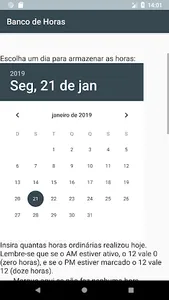 Banco de Horas - Controle de C screenshot 5