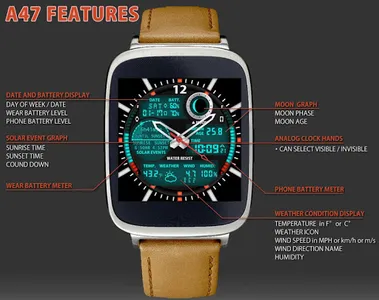 A47 WatchFace for Android Wear screenshot 15