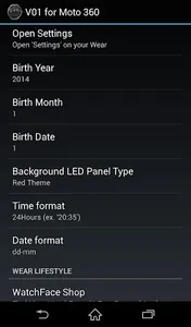 V01 WatchFace for Moto 360 screenshot 12