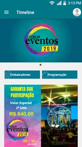 Fórum Eventos 2019 screenshot 1