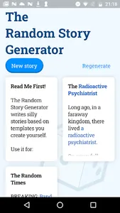The Random Story Generator screenshot 0
