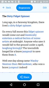 The Random Story Generator screenshot 1