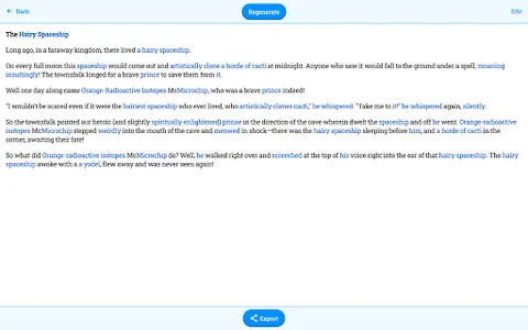 The Random Story Generator screenshot 3