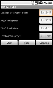 BendCalc Lite screenshot 0