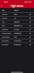 RG Nets rXg Account Editor Pro screenshot 2
