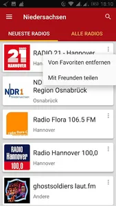 Niedersachsen Radiosender - De screenshot 5