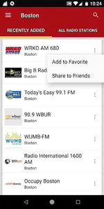 Boston Radio Stations screenshot 1