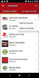 Cleveland Radio Stations screenshot 1