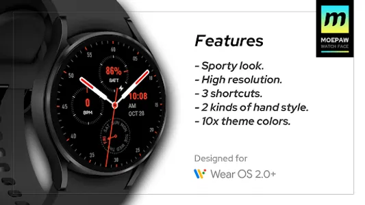 Moepaw AW001 Watch Face screenshot 1