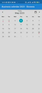 Business calendar Slovenia 23 screenshot 0