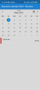 Business calendar Slovenia 23 screenshot 1