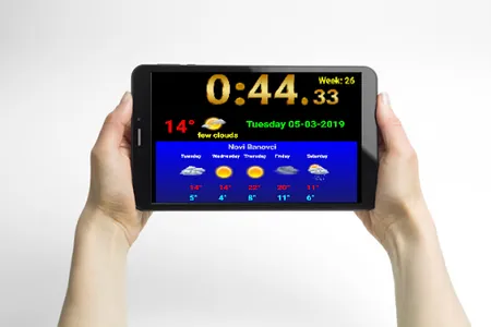 Digital clock weather station screenshot 11