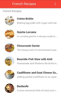 French Recipes screenshot 1