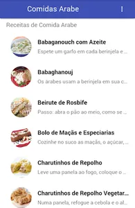 Receitas De Comida Arabe screenshot 1