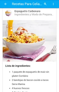 Recetas Para Celiacos screenshot 2