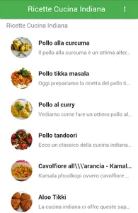 Ricette Cucina Indiana screenshot 1