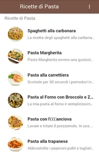 Ricette Di Pasta screenshot 1