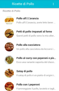 Ricette Di Pollo screenshot 1