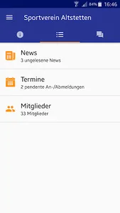 VereinsApp screenshot 1