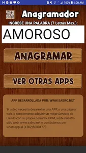 ANAGRAMADOR Permutador de Letr screenshot 1