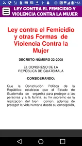 Ley Contra el Femicidio de Gua screenshot 9