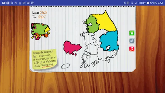 South Korea Map Puzzle Game screenshot 7