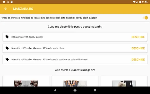 Cupoane Reducere - coduri, vou screenshot 6