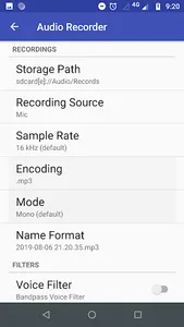 Audio Recorder Mp3 Dictaphone screenshot 3