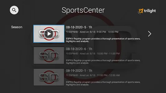 Trilight TV screenshot 10