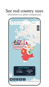 TrueSize: Compare Countries screenshot 0
