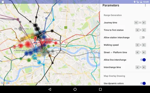 Tube Range Map (London) screenshot 2