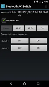 Bluetooth AC Switch screenshot 0