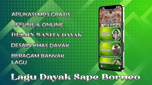 Lagu Dayak Sape Borneo screenshot 3