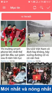 Tin mới nhất - tin nóng, đọc b screenshot 0
