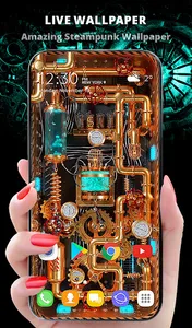 3D Wallpaper Steampunk Energy screenshot 0