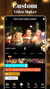 New Year Video Maker 2023 screenshot 1