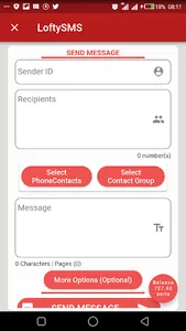 Loftysms Application screenshot 3