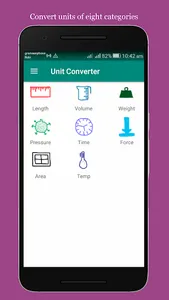 Unit Converter - A simple unit screenshot 0