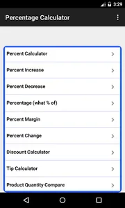 Percentage (%) Calculator screenshot 0