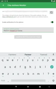 Address widget for chia &forks screenshot 17